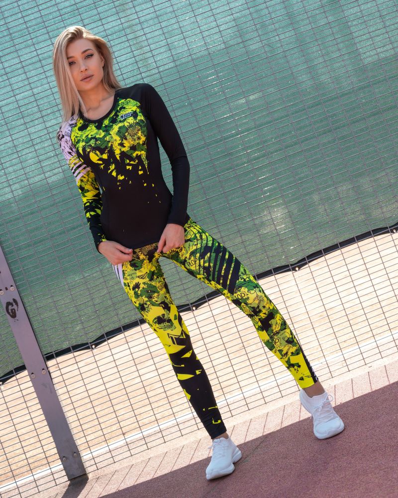 Bona Fide: Rashguard Round Military Edition "Yellow Neon"