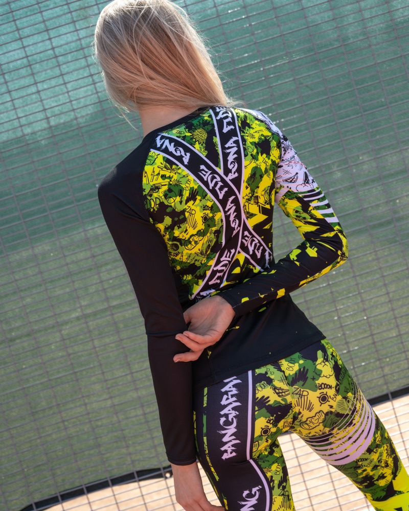 Bona Fide: Rashguard Round Military Edition "Yellow Neon"