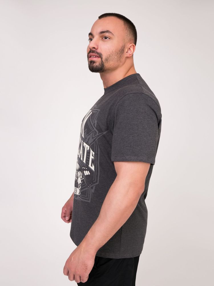 DICH: Classic T-Shirt Dark Gray Melanje "Gym Syndicate"