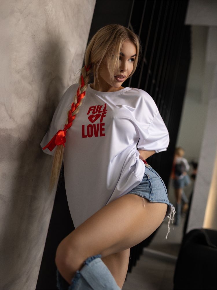 Bona Fashion: OVERSIZE T-shirt "Full of Love"