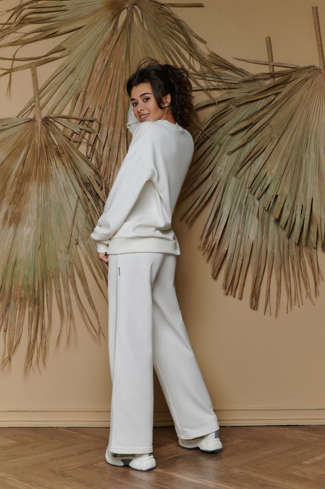 Bona Fide: Happy Sweatshirt "White"