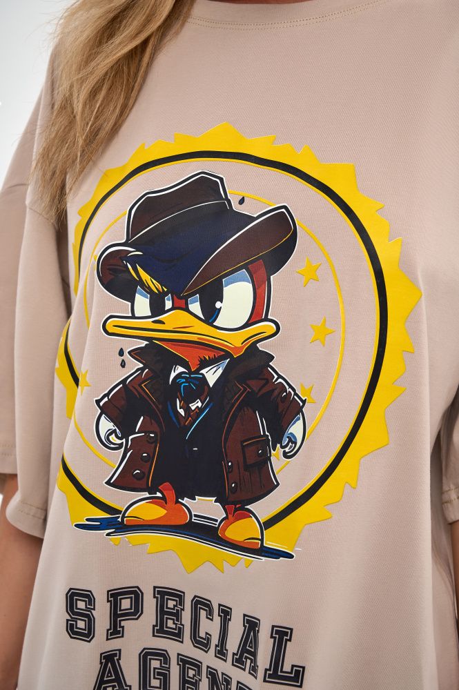 Футболка : OVERSIZE T-shirt "Agent Duck"