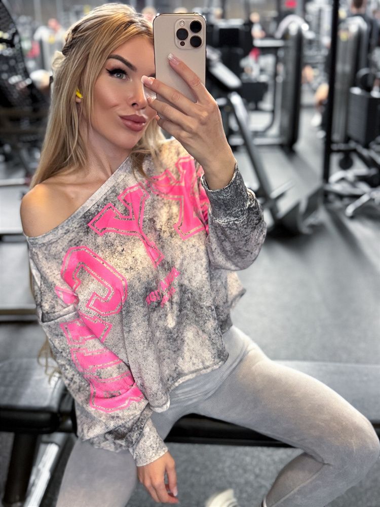 Bona Fide: Oversize Crop Longsleeve "Sexy Club"