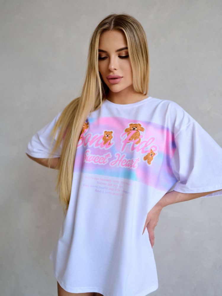 Bona Fashion: OVERSIZE T-shirt "Sweet Heart"