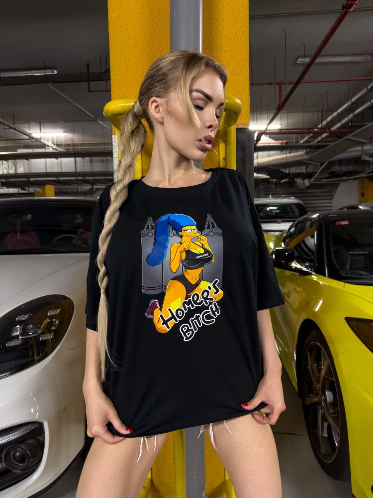 Bona Fide: OVERSIZE T-shirt "Homer's bitch"
