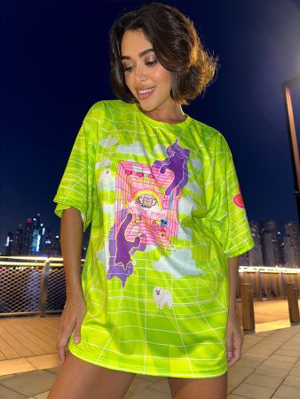 Футболка OVERSIZE T- shirt JOY "Green"