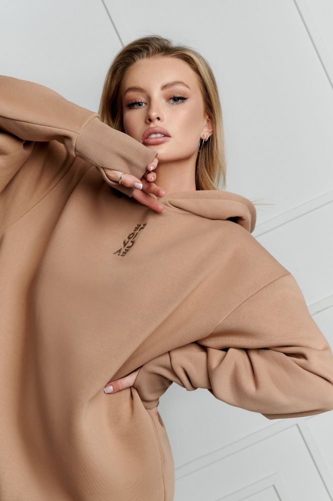 Bona Fide: Happy Hoody Long "Beige"