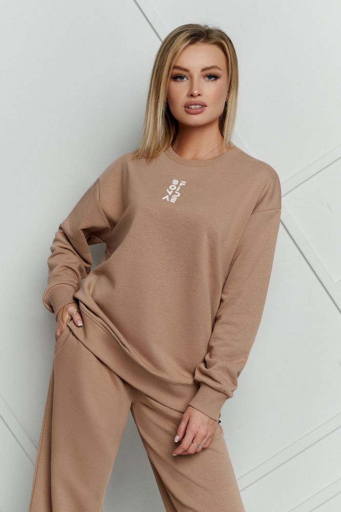 Bona Fide: Happy Sweatshirt "Mokko"