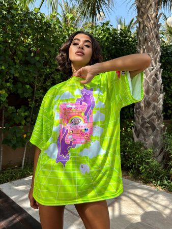 Футболка OVERSIZE T- shirt JOY "Green"