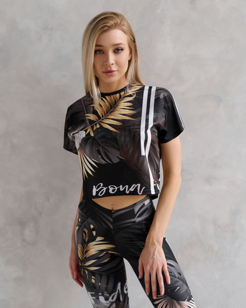 Bona Fide: Aero T-Shirt "Black Leaves"