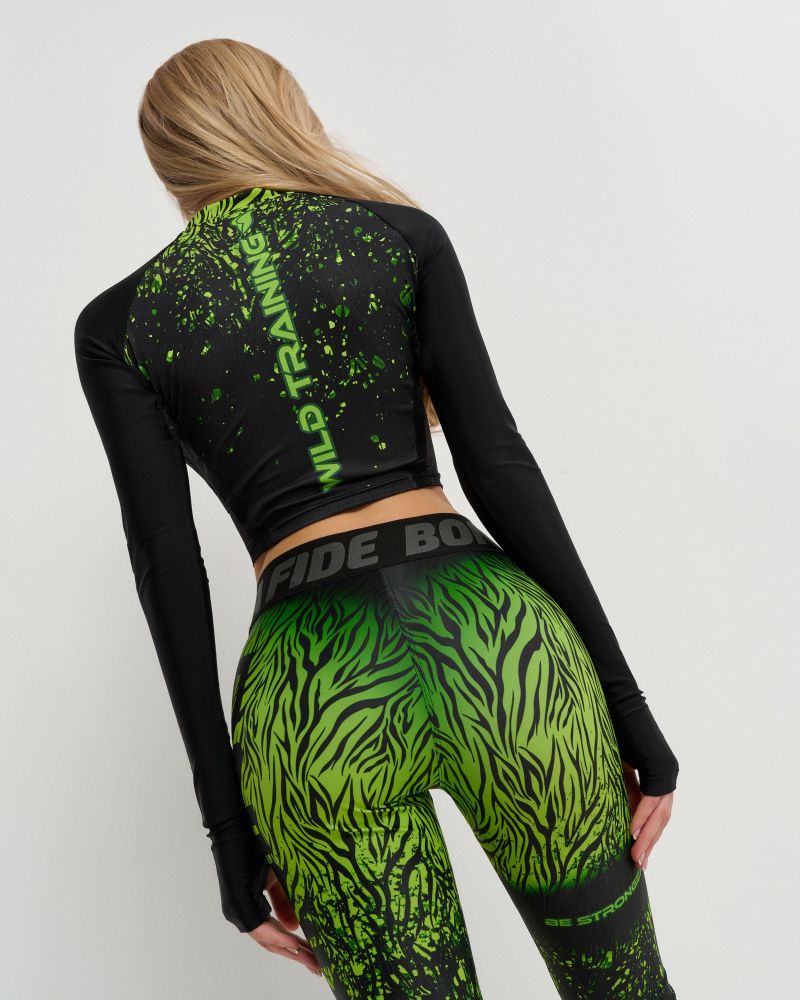 Bona Fide: Rashguard Move Up Tiger Lily "Acid Green"
