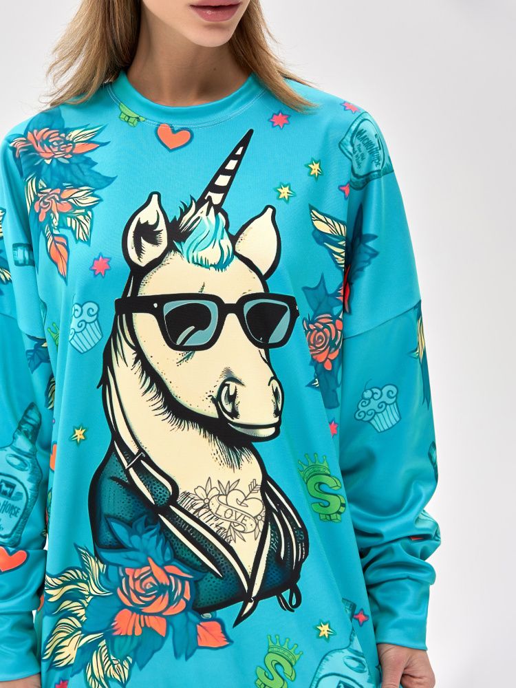 Свитшот : PIC-shirt "Macho horse"