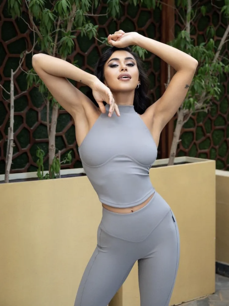 Bona Fashion: Top "Ribbed Gray"