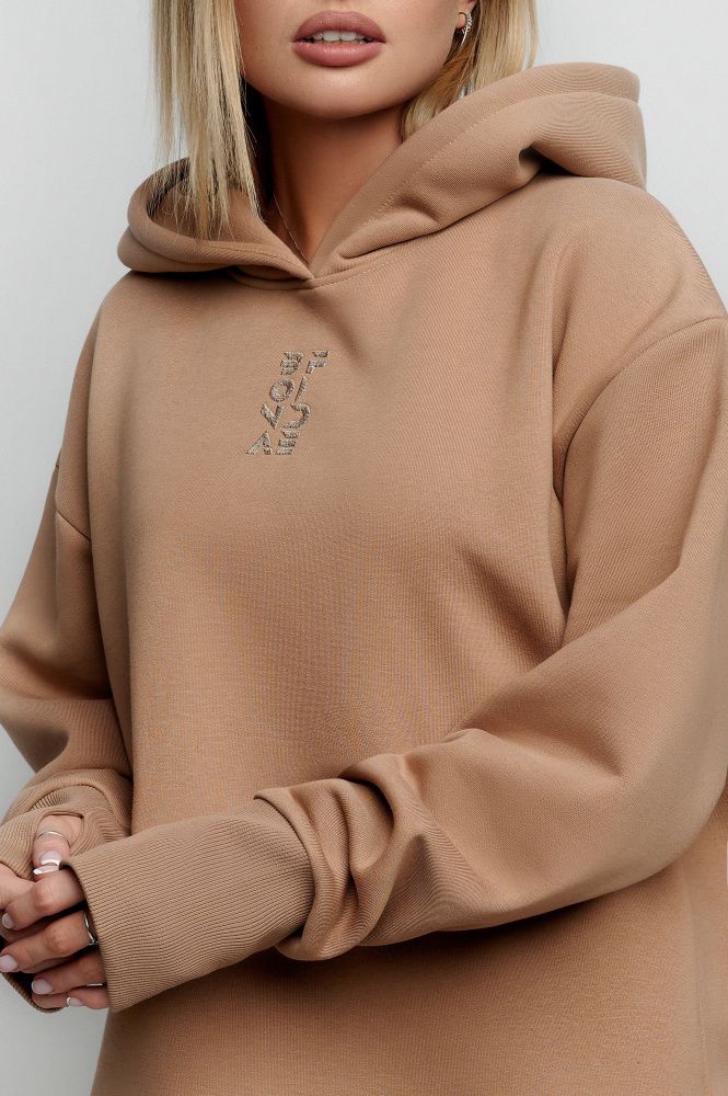 Bona Fide: Happy Hoody Long "Beige"