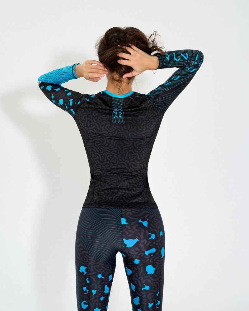 Bona Fide: Rashguard Round Run Like Gepard "Blue"
