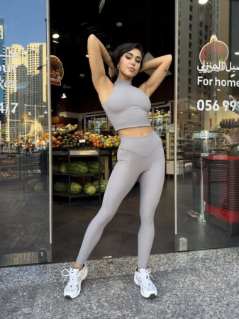 Bona Fashion: Top "Ribbed Gray"