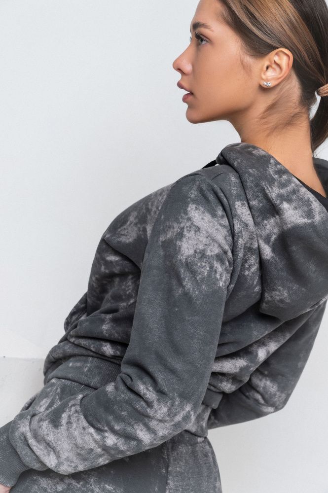 Bona Fide: Hoody TieDye "Dark Gray"