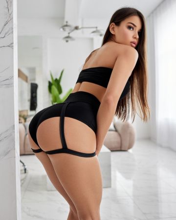 Bona Fashion: Strip Shorts "Black"