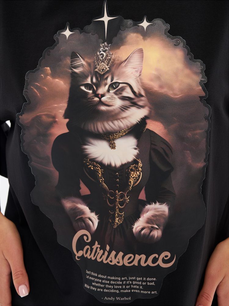 Футболка : OVERSIZE T-shirt "Catrissence"