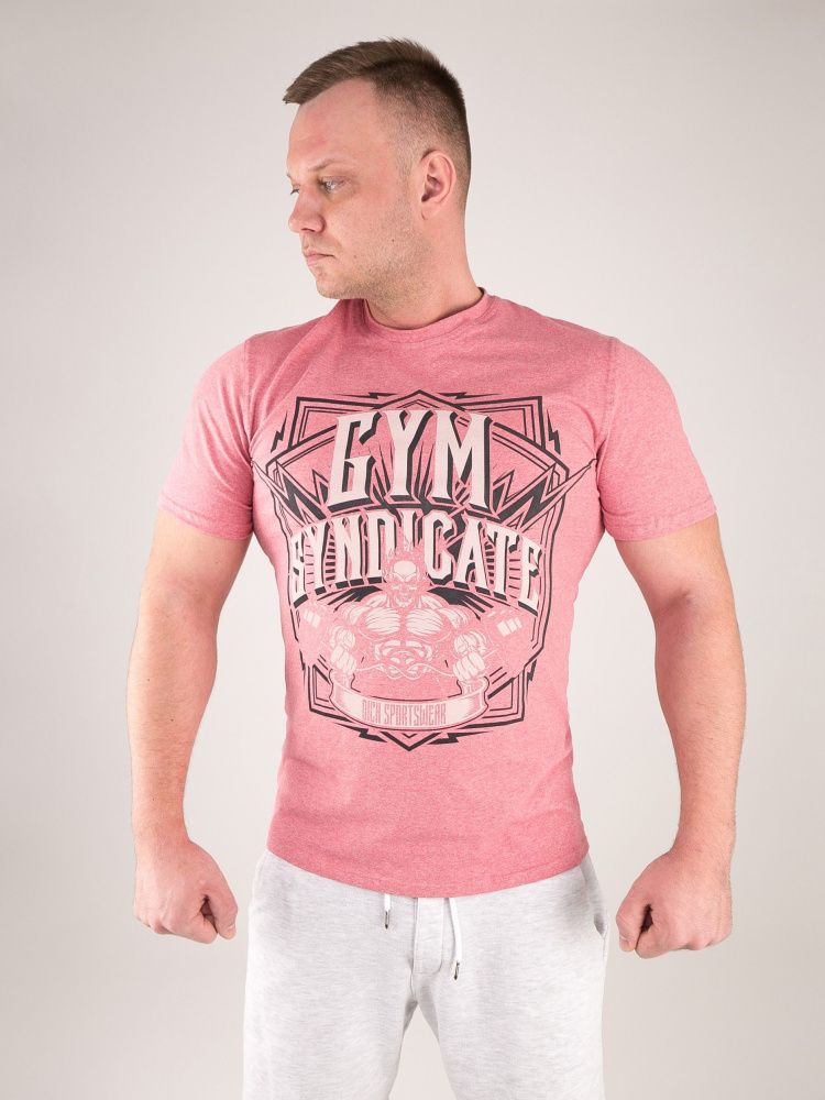 DICH: Classic T-Shirt Cayenne Red Melanje"Gym Syndicate"