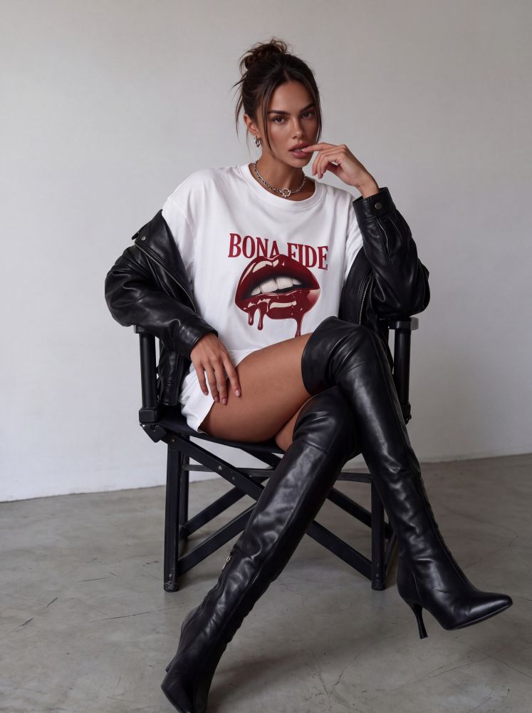 Bona Fide: OVERSIZE T-shirt "Juicy Lips"