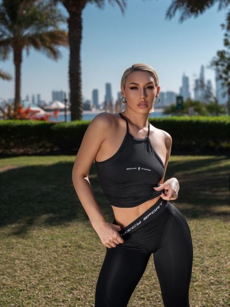 Bona Fide: Sporty Top Juicy  "Black"