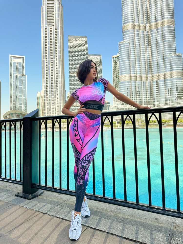 Лосины Bona Classic High Waist "Graffiti"