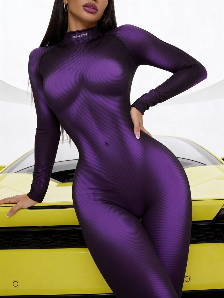Bona Fide: Catsuit "Naked Violet"