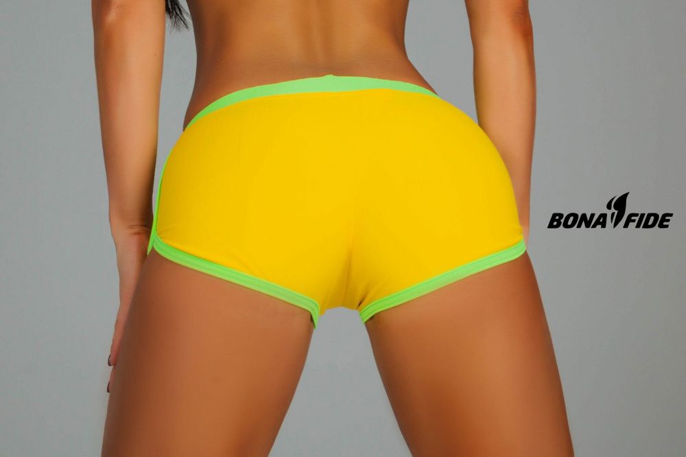 Bona Fide: Shorts "Yellow & Acid Green"