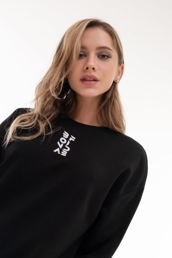 Bona Fide: Happy Sweatshirt "Black"