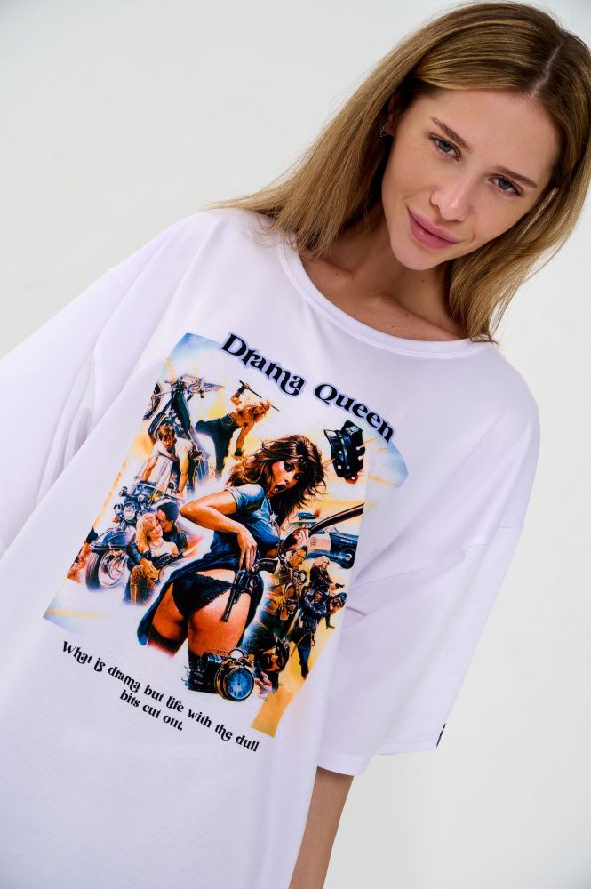 Bona Fashion: OVERSIZE T-shirt "Drama Queen"